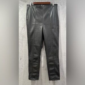 Free People We The Free Faux Leather Black High Rise Side Zip Women’s Size 32